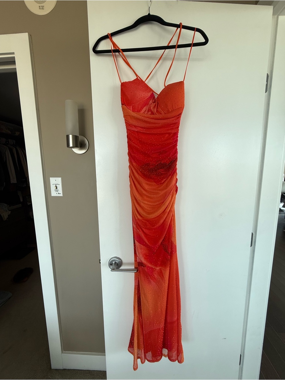Windsor Rhinestone Mesh Dress - Picture 3 of 4